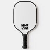 NOP Klok Logo pickleball paddle (Achterkant)