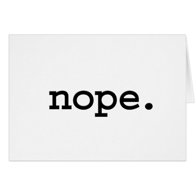 nope. (Devant horizontal)