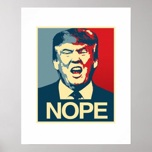 NOPE - Anti-Trump Poster - Anti-Trump - (Voorkant)