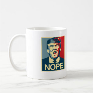NOPE - Anti-Trump Poster - Anti-Trump - Koffiemok
