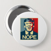 NOPE - Anti-Trump Poster - Anti-Trump - Ronde Button 4,0 Cm (Voorkant /achterkant)