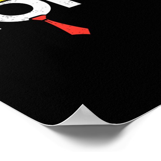 Nope Anti-Trump Rode Stropdas Pruik Stop Donald Tr Poster (Hoek)