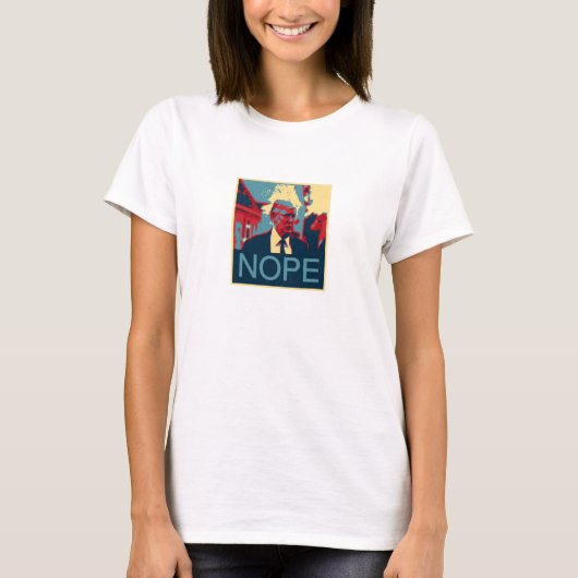NOPE (anti-trump) T-shirt (Voorkant)