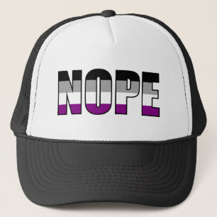 Nope Asexual Pride Flag Ace Pride Trucker Pet