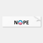 nope bumpersticker (Voorkant)
