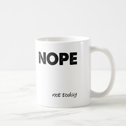 Nope Funny Mug Koffiemok (Rechts)