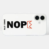 NOPE. Geen koningen. Case-Mate iPhone Case (Achterkant (horizontaal))