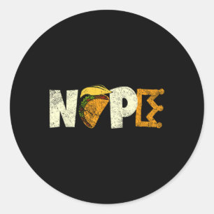 Nope geen koningen in Amerika, wij zijn het politi Ronde Sticker
