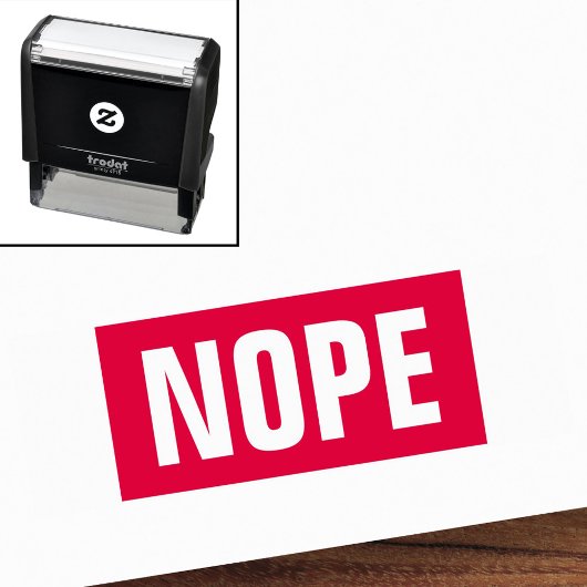 Nope grappig  zelfinktende stempel