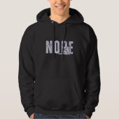 NOPE Hoodie – Minimal Funny Mood Pullover (Devant)