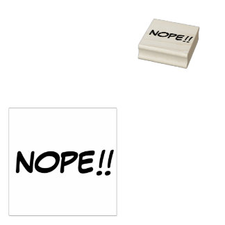 "NOPE" Ink Stamp Rubberstempel