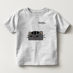 Nope Kat Kinder Shirts