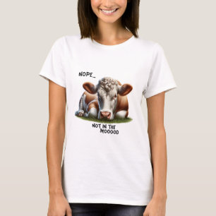 "Nope..." Koe woordspeling T-shirt