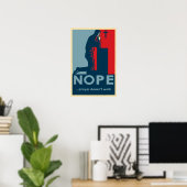 NOPE...La prière ne marche pas - affiche athée (Bureau à domicile)