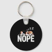 Nope Lazy Beagle Sleutelhanger (Voorkant)