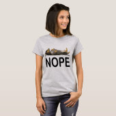 Nope Lazy Dachshund T-shirt (Voorkant volledig)