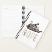 Nope Lazy French Bulldog Lover Cadeau (Devant avec enveloppe)
