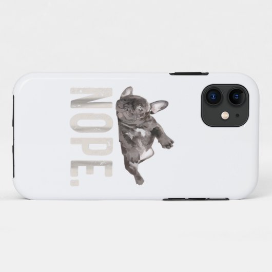 Nope Lazy French Bulldog Lover Gift Case-Mate iPhone Case (Achterkant (horizontaal))