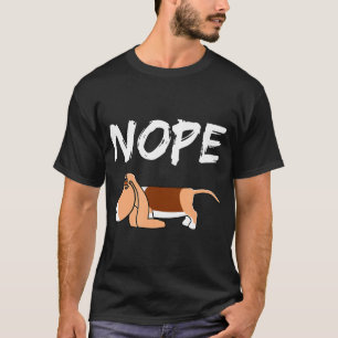 Nope Lazy Teckel voor Hondenliefhebber Kinder T-shirt