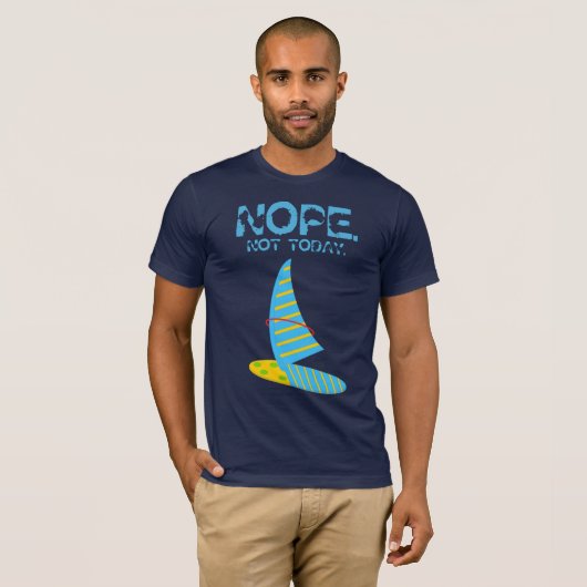 NOPE niet vandaag! Heren Basic T-Shirt (Voorkant volledig)