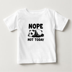 Nope niet vandaag Panda Beer Kinder T-shirt Baby T