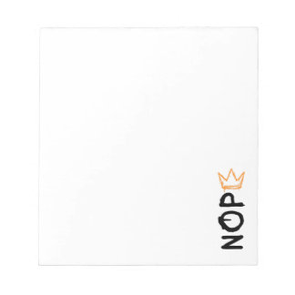 Nope No Kings America Democracy Anti-Trump I Notitieblok