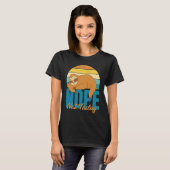 Nope Not Today Cute  Sleeping Sloth T-shirt (Voorkant volledig)