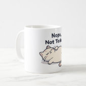Nope Not Today Lazy Cat Funny Coffee Mug – Gift (Devant gauche)