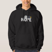 Nope Not Today Lazy Penguin Animal Hoodie (Voorkant)