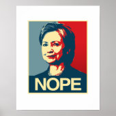 NOPE - Poster anti-Hillary - - Anti-Hillary - (Devant)