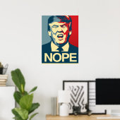 NOPE - Poster anti-Trump - Anti-Trump - (Bureau à domicile)