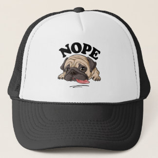 Nope Pug Shirt Lazy Funny Kinder Mannen Dog Love Trucker Pet