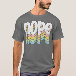 NOPE Retro Faded Style Typografie Ontwerp T-shirt
