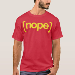 NOPE Retro Style Typografie Design T-shirt