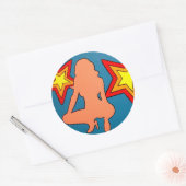 "NOPE" RONDE STICKER (Envelop)