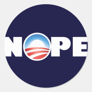 Nope Ronde Sticker