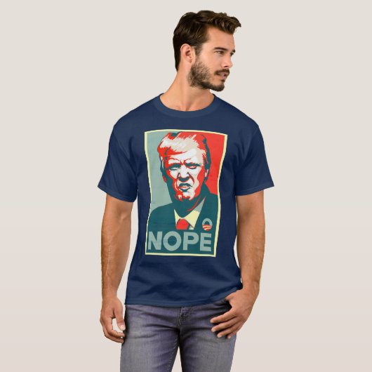 "Nope" Shirt tegen Trump (Voorkant volledig)