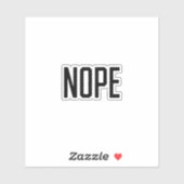Nope Sticker (Vel)