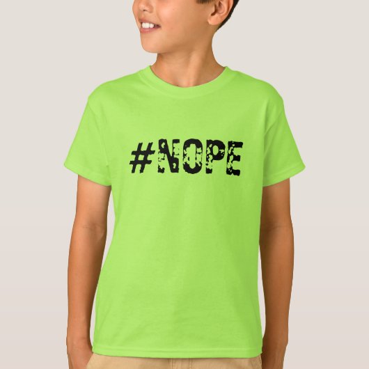 "#NOPE" T-shirt garçon (Devant)
