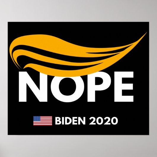 Nope Trump Poster (Voorkant)