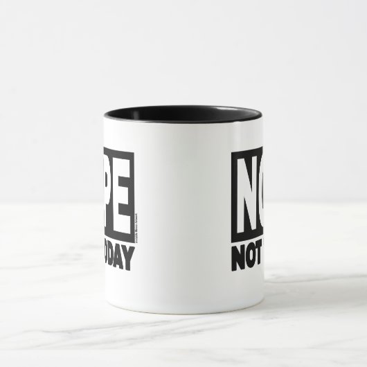 NOPE vandaag niet Mok (Midden)