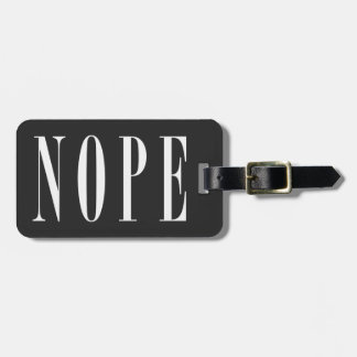 NOPE - White BlackBox Bagagelabel