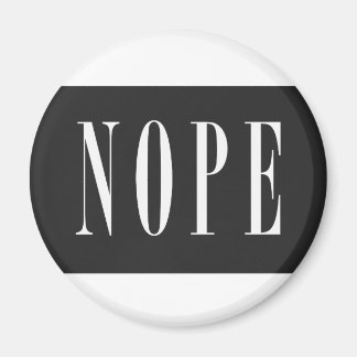 NOPE - White BlackBox Magneet