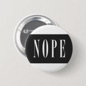 NOPE - White BlackBox Ronde Button 5,7 Cm (Voorkant /achterkant)