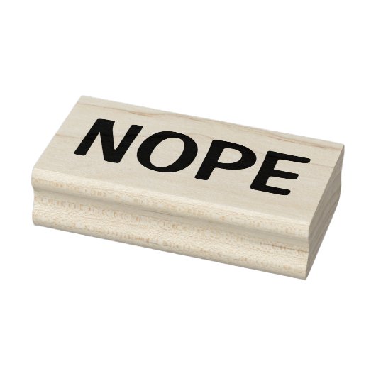 NOPE ( zoals in NO, Verworpen, Ontkend ) Rubberstempel (Stempel)