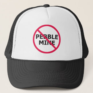 NoPebbleMine Transparent background copy Trucker Pet