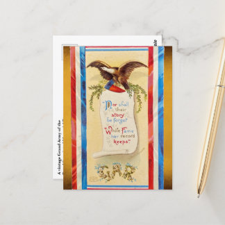 "Nor Shall Their Story Be Forgot" Carte postale de