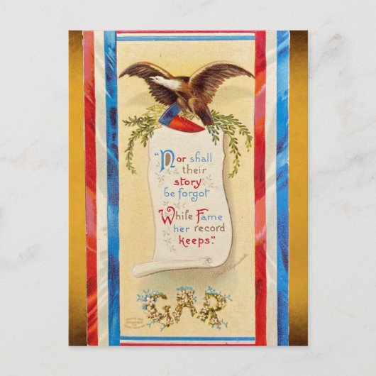 "Nor Shall Their Story Be Forgot" Carte postale de (Devant)