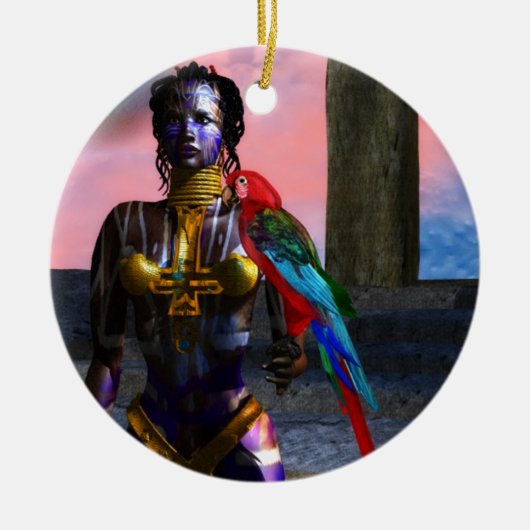 NORA CYBER WARRIOR KERAMISCH ORNAMENT (Voorkant)