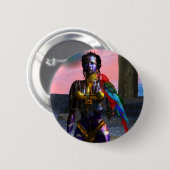 NORA CYBER WARRIOR RONDE BUTTON 5,7 CM (Voorkant /achterkant)
